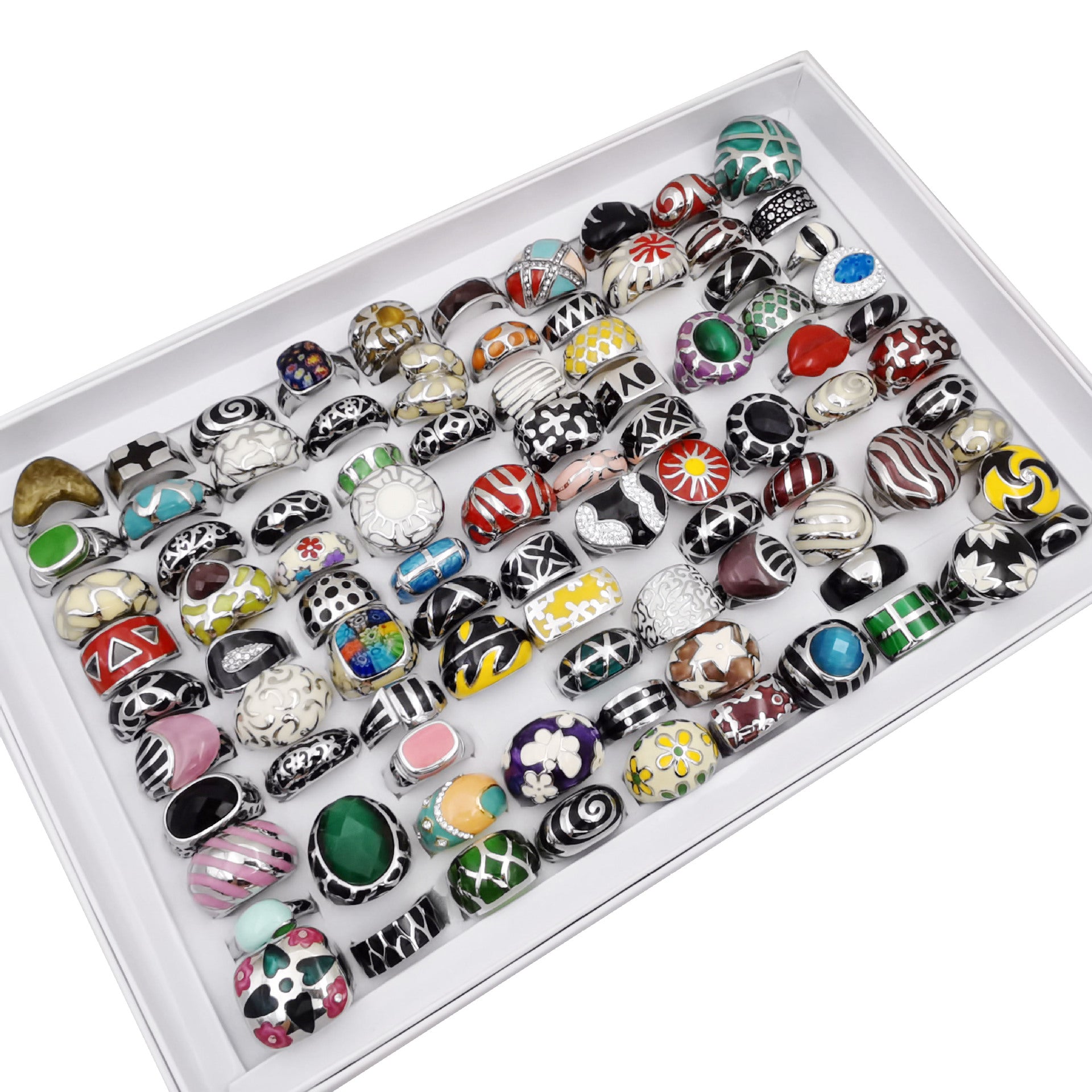 Anillos De Acero Inoxidable De Calavera De Goteo De Aceite al por mayor